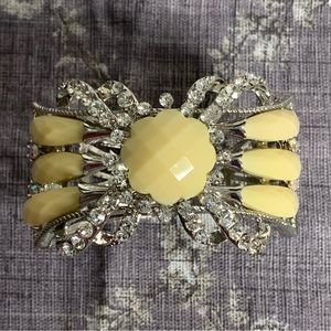 Brand New Costume Jewelry Hinged Cuff Statement Bracelet